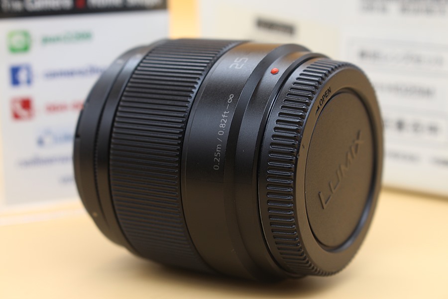 ขาย Lens Panasonic LUMIX G 25mm F1.7 ASPH (สีดำ) สภาพสวย อดีตประกันร้าน ไร้ฝ้า รา อุปกรณ์ครบกล่อง  อุปกรณ์และรายละเอียดของสินค้า 1.Lens Panasonic LUMIX G 2
